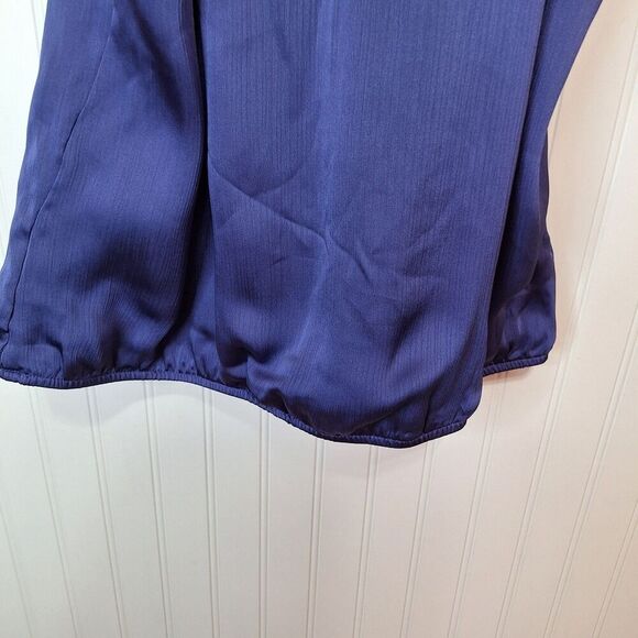 Maurices Womens Size 2 US 24/26W Tie Neck Pleated‎ Front Sleeveless Blouson Top - Picture 6 of 10
